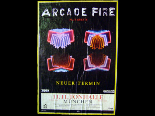 Arcade Fire Neon Bible Tourposter