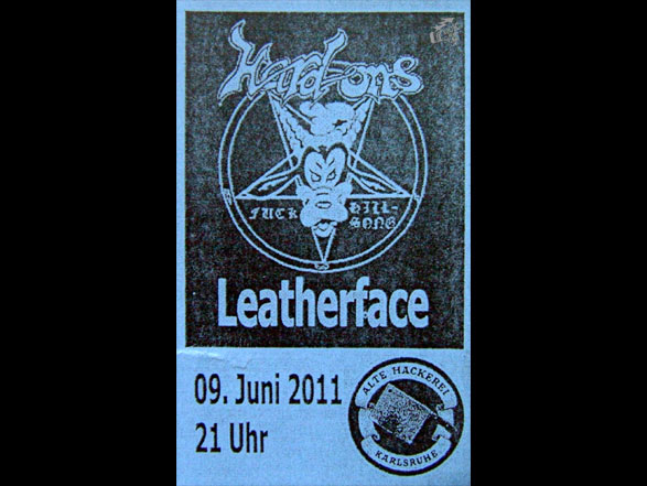Hard Ons + Leatherface Konzertticket