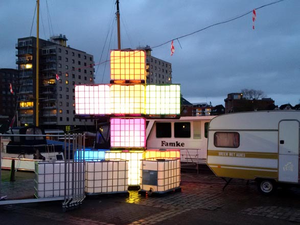 Groningen Eurosonic Noorderslag - light art installing