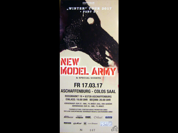 New Model Army - Colos Saal ticket 2017