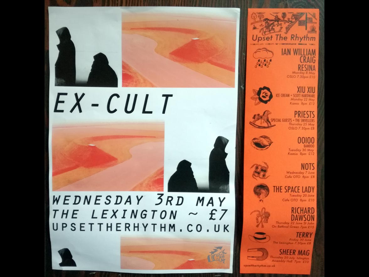 Ex-Cult tour poster London 2017